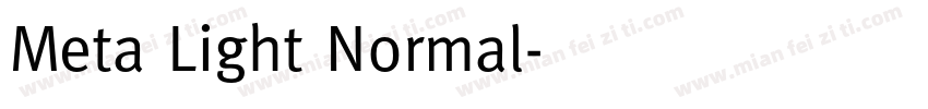 Meta Light Normal字体转换